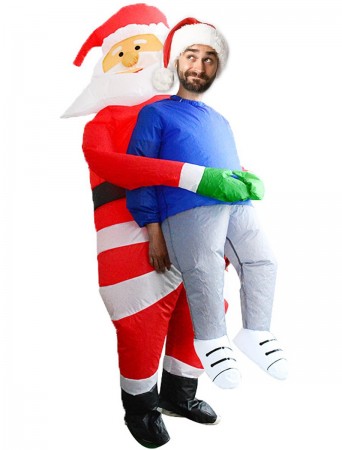 Xmas Laughs with the Santa Claus Inflatable Outfit!