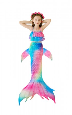 See the joy of an enchanting mermaid dress – Half girl, Half fish!