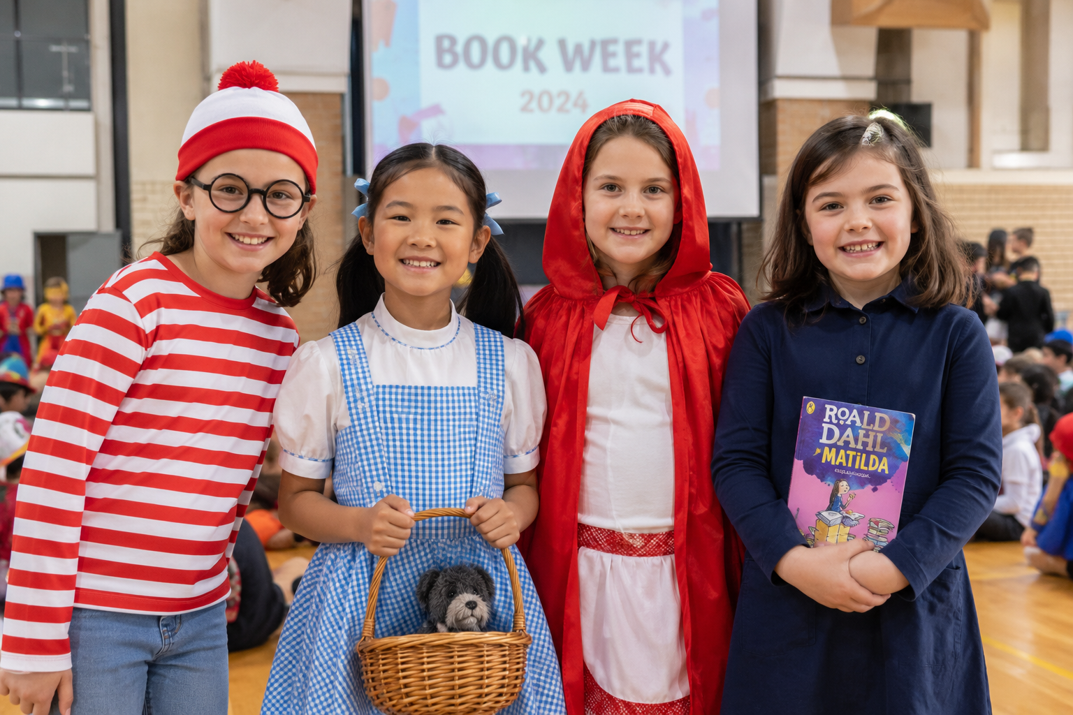 Book Week 2026 Symphony of Stories costumes group of children