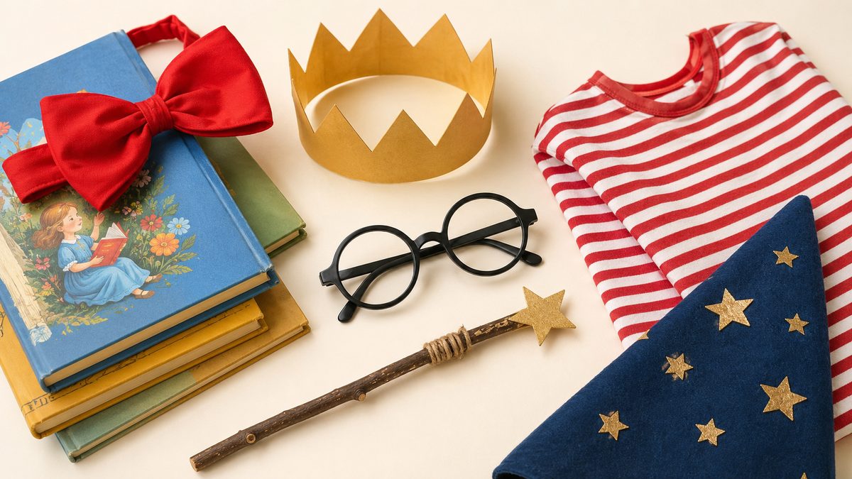 Easy no-sew Book Week costume ideas for kids
