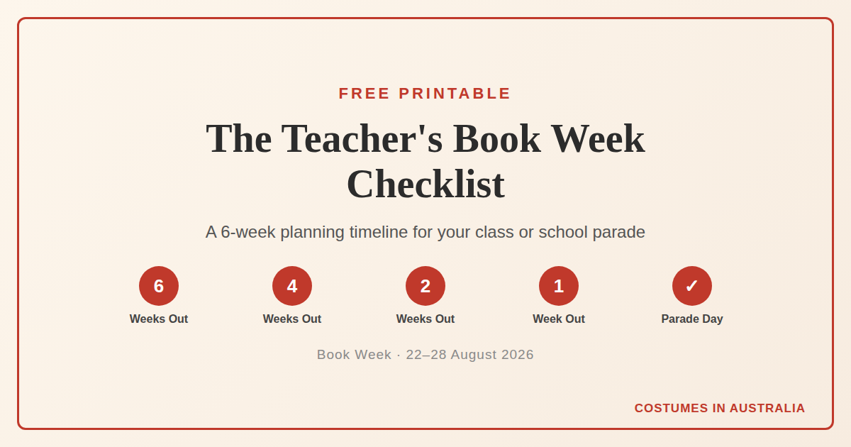 The Teacher's Book Week Checklist (Printable)