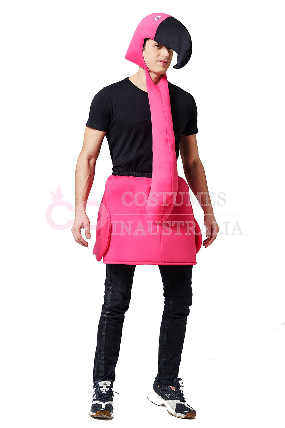 Adult Pink Flamingo Fancy Dress Costume Mens Ladies Animal Stag ... Adult Pink Flamingo Fancy Dress Costume Mens Ladies Animal Stag ...